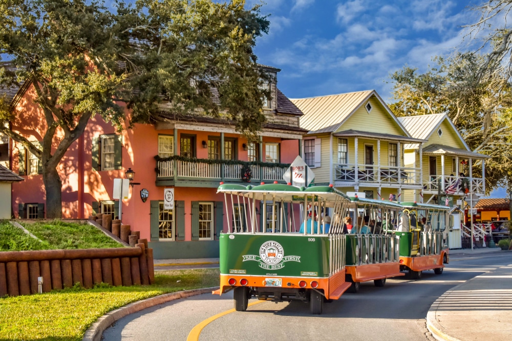 take a trolley tour in St. Augustine