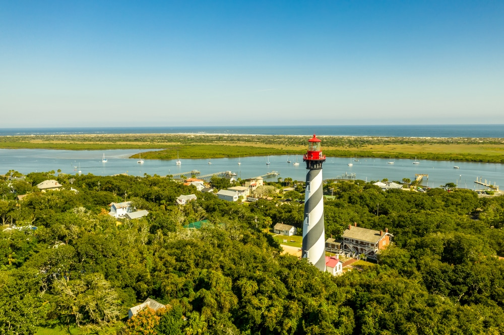 photo fo the St. Augustine Lighthouse near our St. Augustine Bed and breakfast