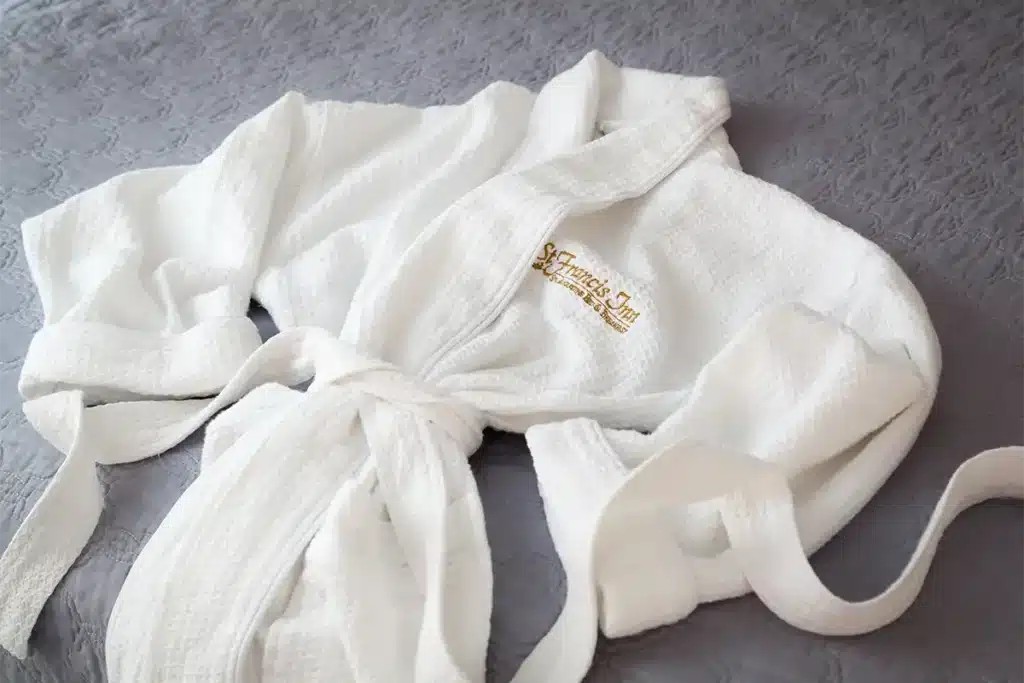 St. Francis Inn Robe with logo