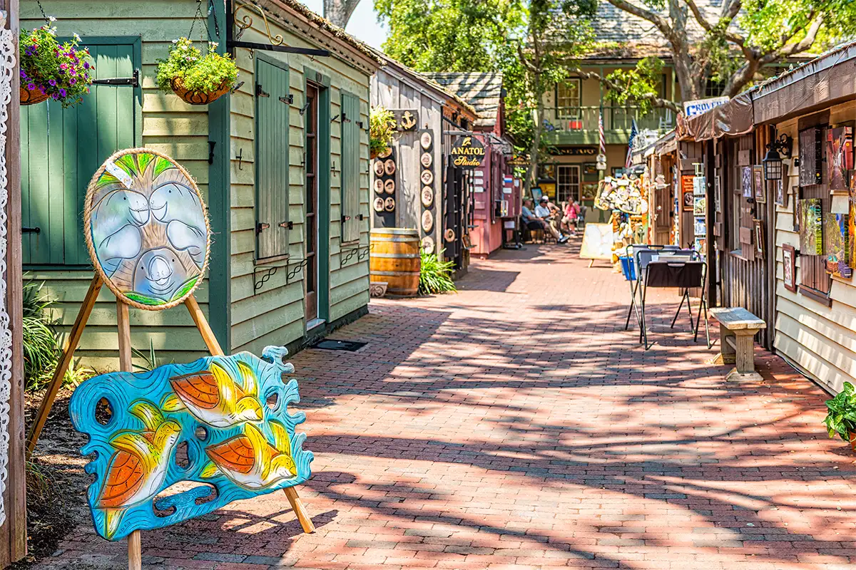 St. George Street in St. Augustine Florida.